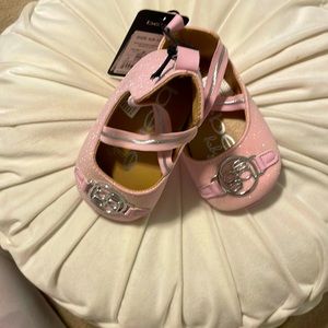 Pink baby girl ballerina flats